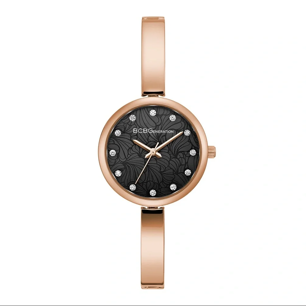 BCBGeneration Rosetone Adjustable Bangle Watch